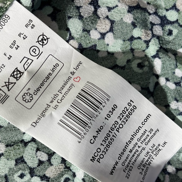 Olsen Flounce Longsleeve V-neck Floral Maxi Dress - Picture 10 of 11